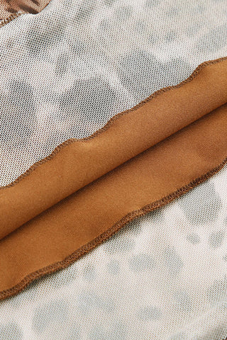 Elegant Animal Print Midi Skirt