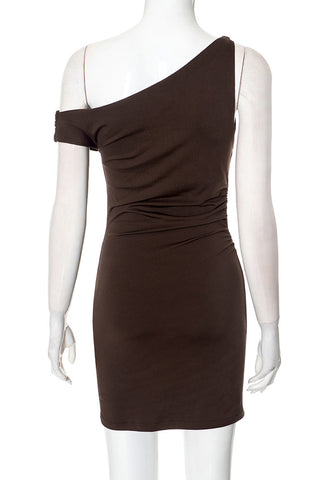 One-Shoulder Casual Dress