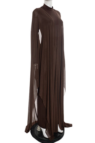 Elegant Layered dress Set with Ruched Detail