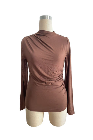 Elegant Ruched Long Sleeve Top