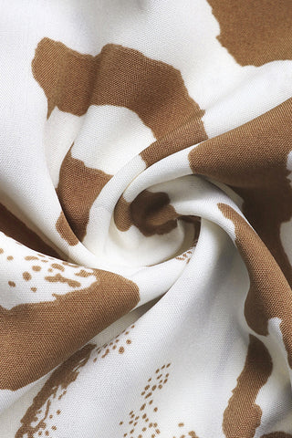 V-Neck Animal Print Relaxed Tee