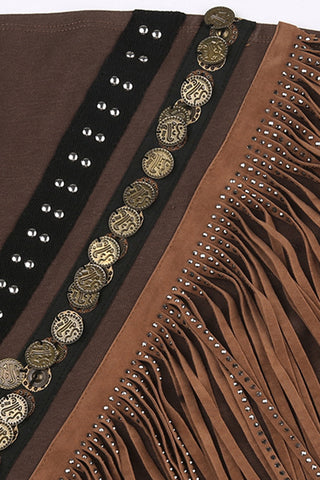 Fringe Detail Boho Tube Top