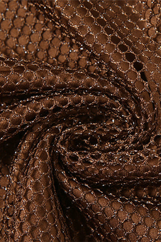 Strappy Mesh Layered Mini Dress