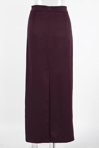 Elegant High-Waist Maxi Skirt