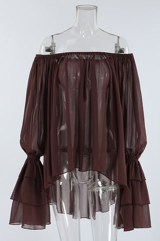 Off-Shoulder Ruffle Blouse