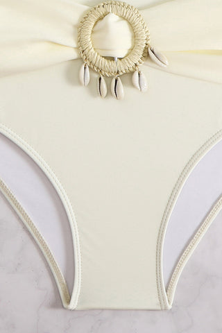Shell Ring High-Waist Bikini Set