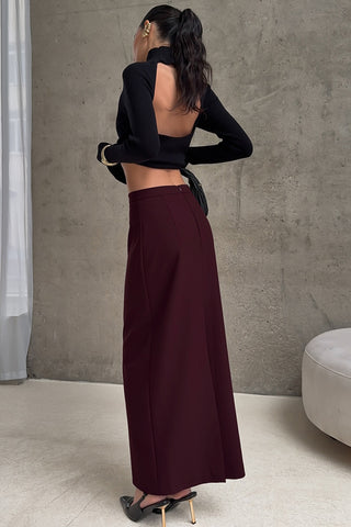 Elegant High-Waist Maxi Skirt