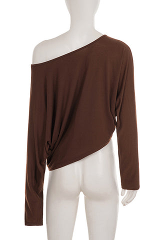 Butterfly Embellished Off-Shoulder Top