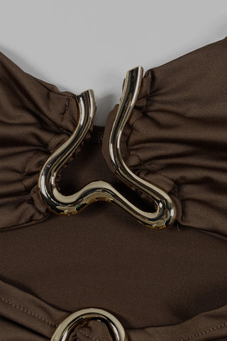 Cutout Sundress with Decorative Rings