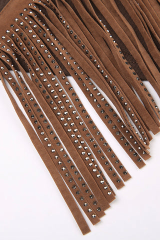 Fringe Detail Boho Tube Top