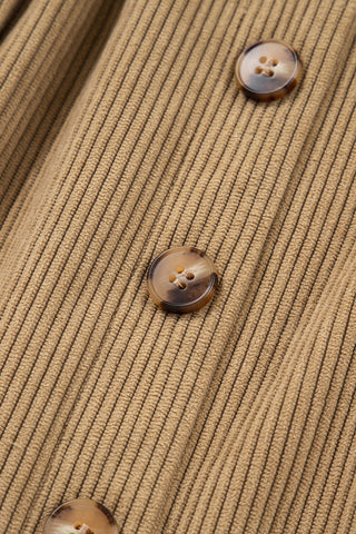 Button-Front Mini Skirt