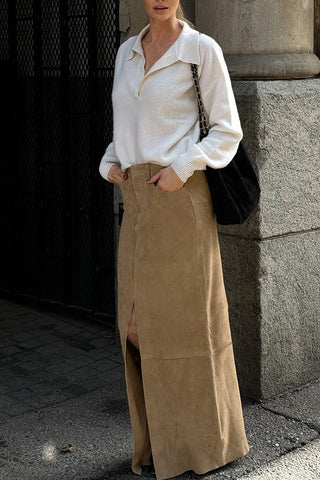 Split-Front Maxi Skirt