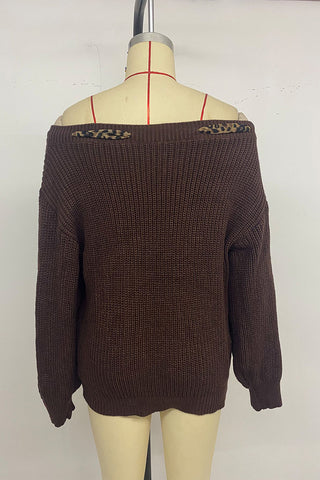 Off-Shoulder Sweater with Bow Detail