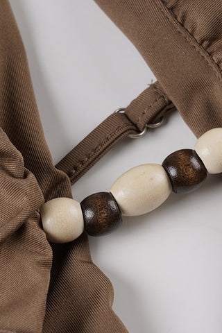 Halter Neck Asymmetrical Mini Dress