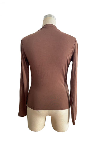 Elegant Ruched Long Sleeve Top