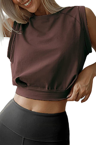 Sleeveless Cropped Tank Top