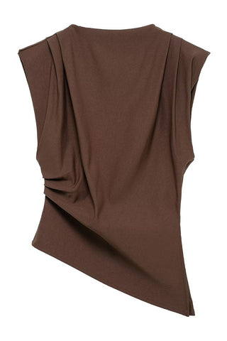 Asymmetric Sleeveless Tank Top