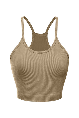Racerback Ribbed Tank Top
