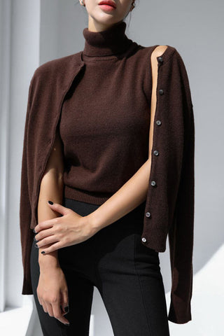 Sleeveless Turtleneck Tank Top