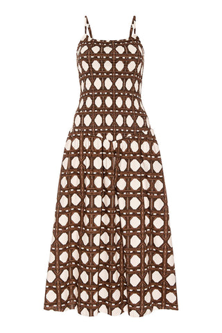Sleeveless Geometric Print Dress