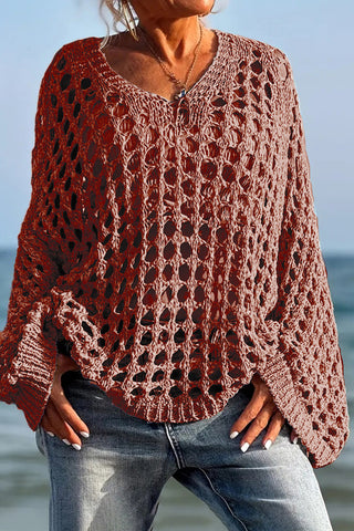 Open-Knit Sweater for Breezy Days