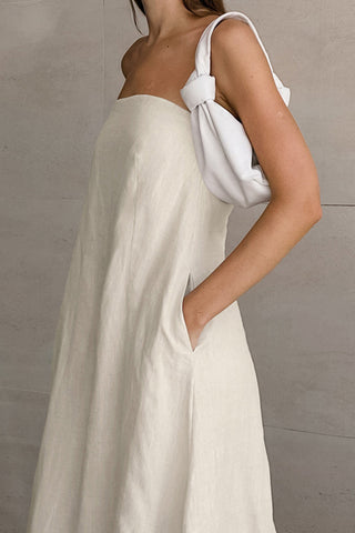 Strapless A-Line Casual Dress