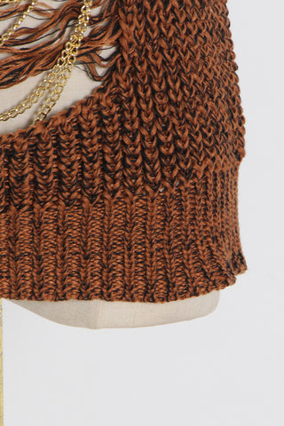 Textured Tank with Chain Detail