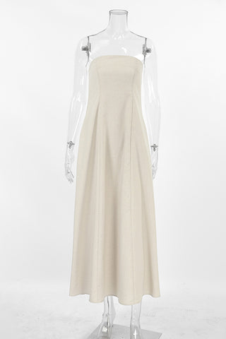 Strapless A-Line Casual Dress