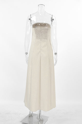 Strapless A-Line Casual Dress