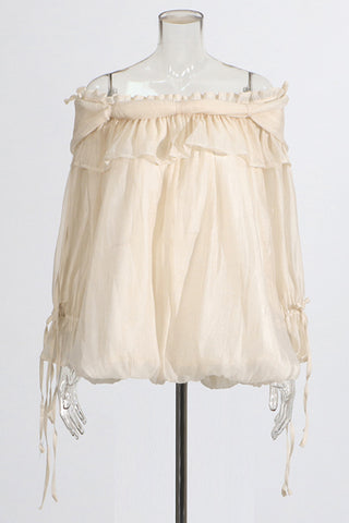Off-Shoulder Ruffle Blouse