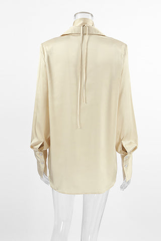 Stylish Cutout Collar Blouse