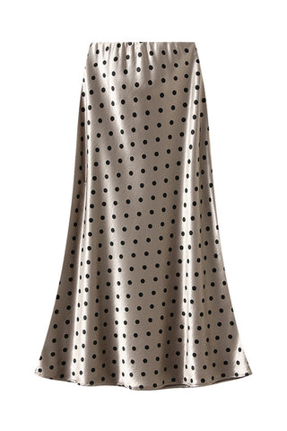 Polka Dot Midi Skirt