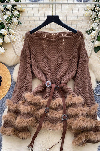 Chic Knit Sweater with Flair