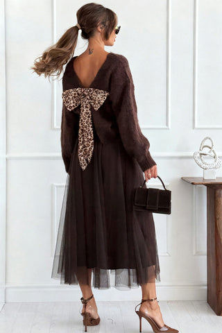Back Bow Detail Sweater