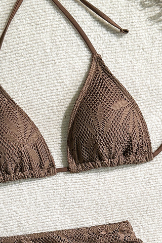 Stylish Bikini Set with Skirt Cover-up