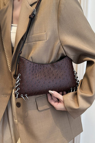 Sleek Eyelet Shoulder Bag