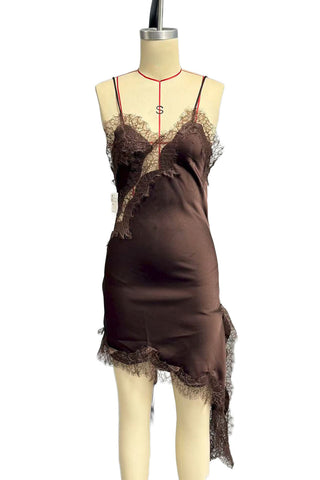 Lace-Trim Asymmetrical Cami Top