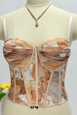 Floral Bustier Tank Top