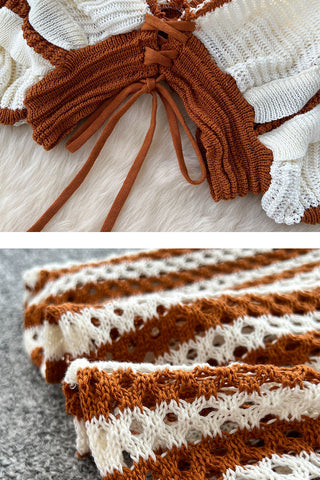 Boho Tassel Crochet Skirt Set