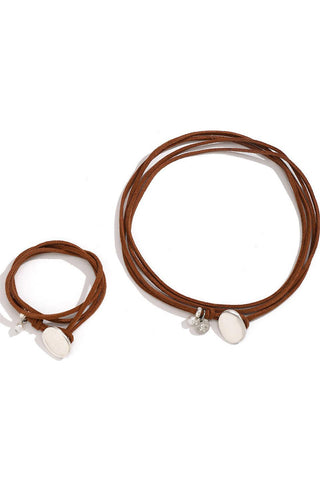 Chic Beaded Wrap Necklace