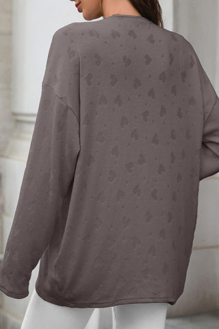 Relaxed Open-Front Cardigan