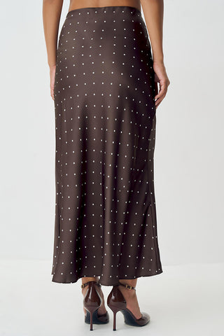 Polka Dot Maxi Skirt