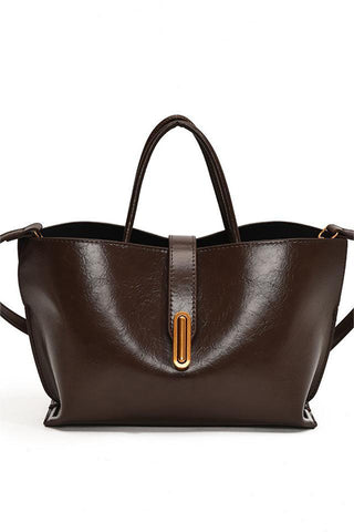 Elegant Tote Bag with Gold Accent