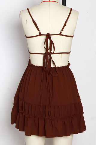 Ruffle Trim Summer Cami Dress