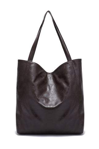Studded Patchwork Tote Bag