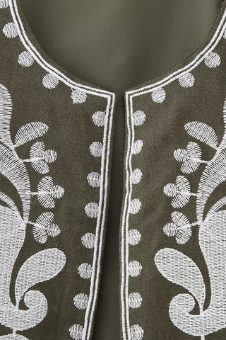 Patterned Floral Vest