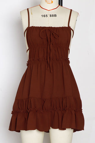 Ruffle Trim Summer Cami Dress