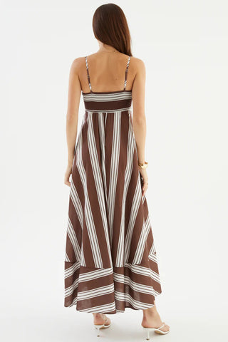 Striped Maxi Casual Dress