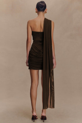 One-Shoulder Draped Sundress