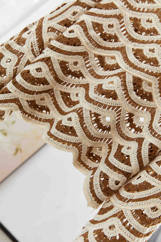 Scallop Pattern Crochet Sweater